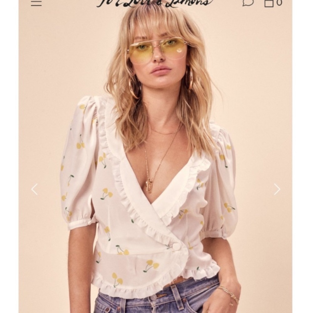 NWT For Love and Lemons Ashland Top